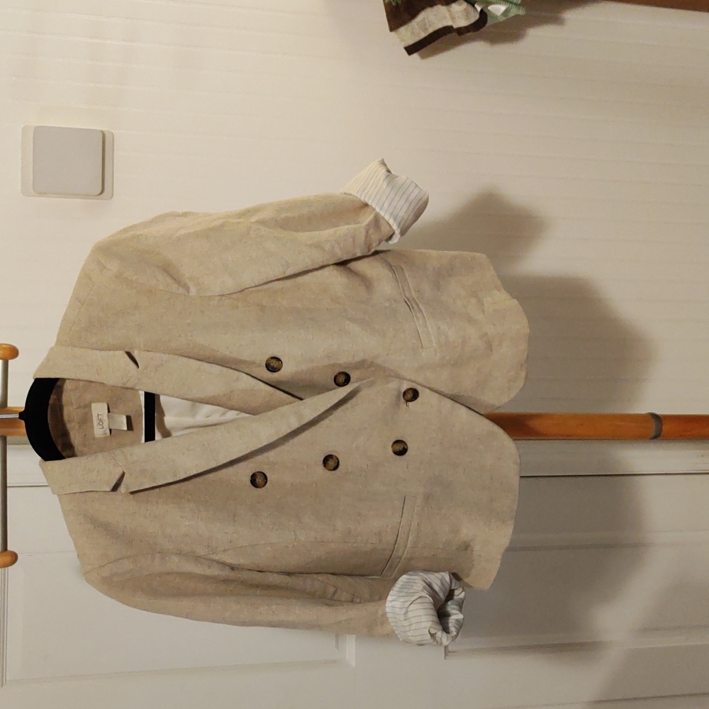 Loft size 10 cropped linen blazer